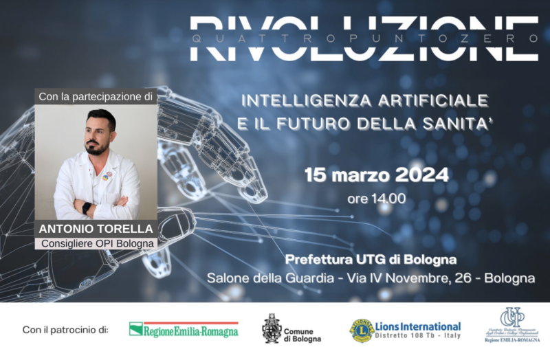 L’intelligenza artificiale e il futuro della Sanità: OPI Bologna presente al convegno LIONS
