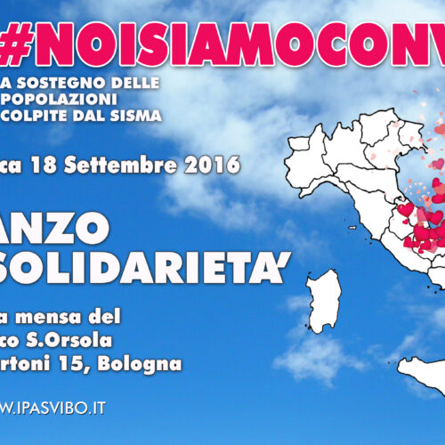 Domenica 18 Settembre “Pranzo di solidarietà” a favore delle popolazioni del Centro Italia