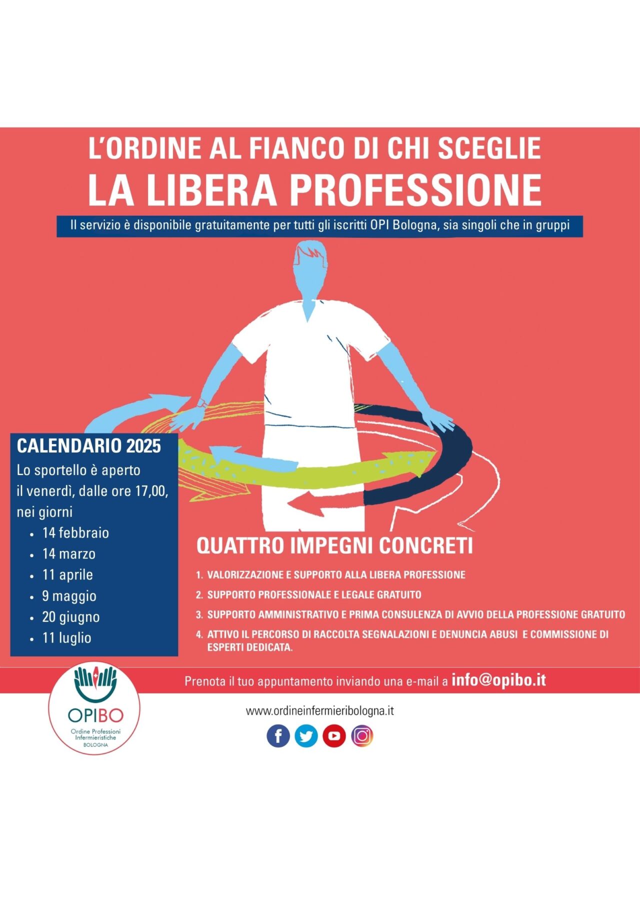 L’Ordine al fianco di chi sceglie la Libera Professione – Sportello Libera Professione 2025